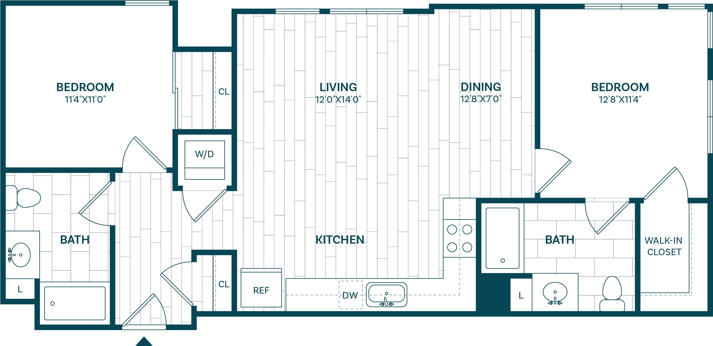 Floor Plan Image of Apartment Apt 223